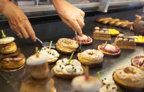 Vitrine de boulangerie pour exposition de produits