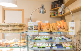 Vitrine de boulangerie pour exposition de produits