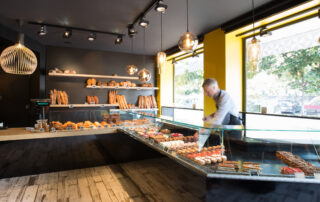 Vitrine de boulangerie pour exposition de produits