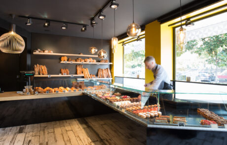 Vitrine de boulangerie pour exposition de produits