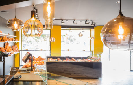 Vitrine de boulangerie pour exposition de produits