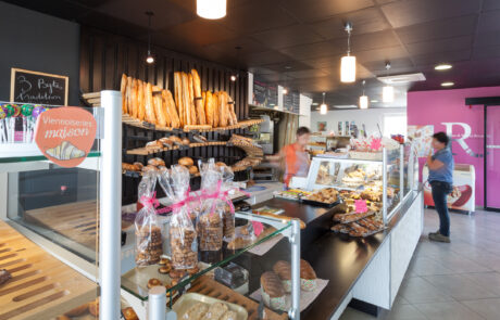 Vitrine de boulangerie pour exposition de produits